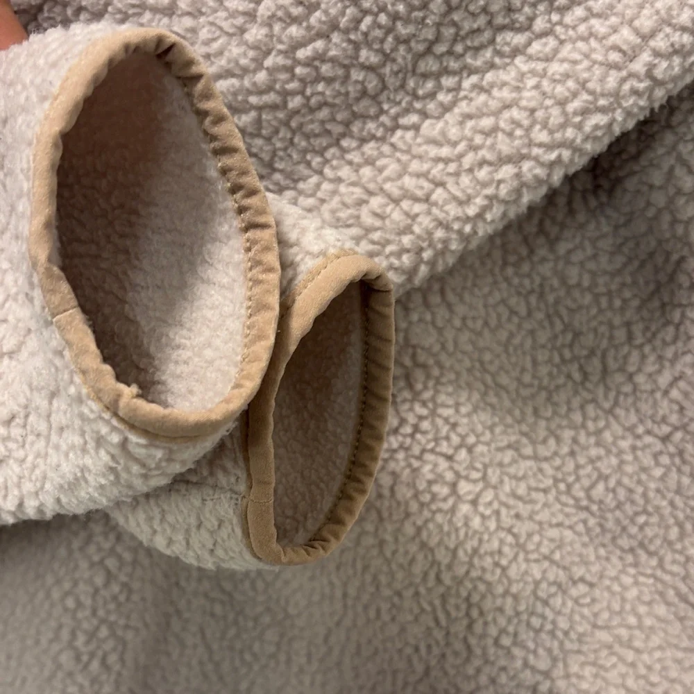 PATAGONIA WOMENS RETRO PILE FLEECE MARSUPIAL-SHROOM TAUPE! - Picture 5 of 10